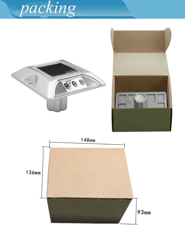 PBW อลูมิเนียม โซลาร์ โรด สตูด LED โซลาร์ โรด รีฟเลคเตอร์ สําหรับการเตือนความปลอดภัย