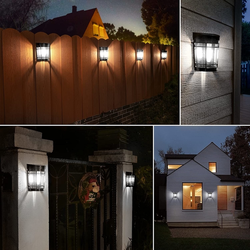 สีขาวอุ่นไปยัง RGB แสงแสงผนังแสงอาทิตย์ แบตเตอรี่ลิตিয়ামเทอร์เนอรี่ พร้อมเปลือก IP65 กันน้ํา
