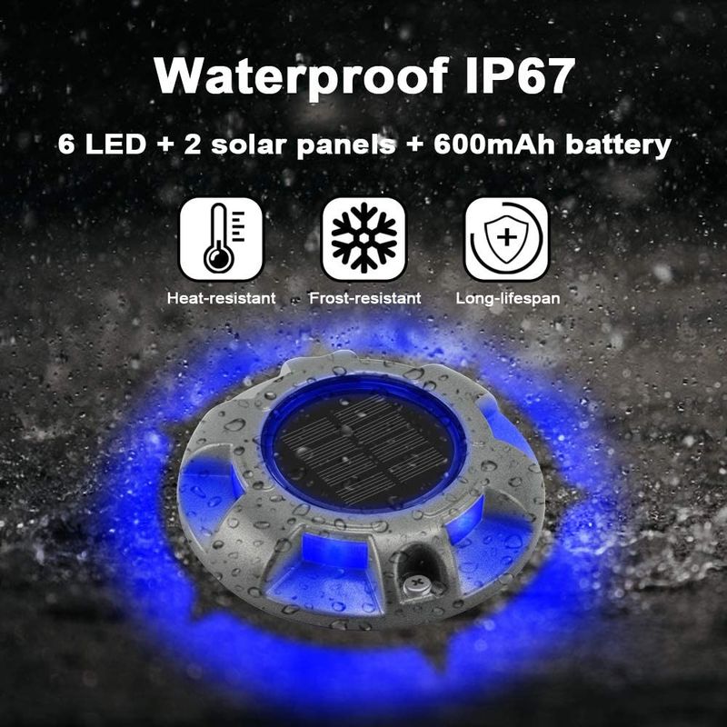 IP68 กันน้ํา อลูมิเนียมแสงอาทิตย์ deck dock floor light สําหรับทางสวน 114*22MM