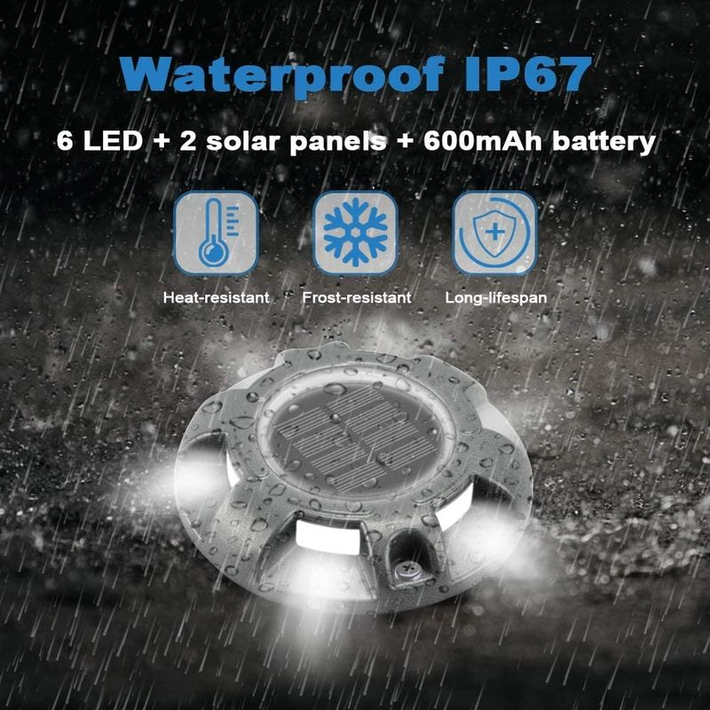 IP68 กันน้ํา อลูมิเนียมแสงอาทิตย์ deck dock floor light สําหรับทางสวน 114*22MM