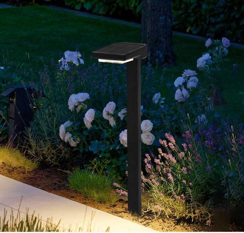 ไฟสต๊อก LED ไฟพลังแสงอาทิตย์ พร้อมเปิด/ปิดอัตโนมัติ 6 ชิ้น LED กันน้ํา IP65