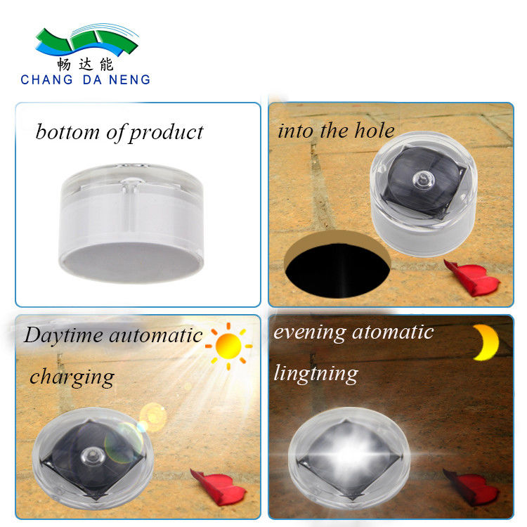 อลูมิเนียมใต้ดิน ดวงอาทิตย์ทาง studs กลมฝัง LED Beacon แสงการแสดงทาง
