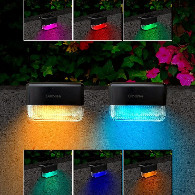 15 ชั่วโมง สีขาวอุ่น RGB แสงรั้วแสงอาทิตย์ 20 ลูเมน ABS PMMA กันน้ํา ซิลิคอนโมโนคริสตัล