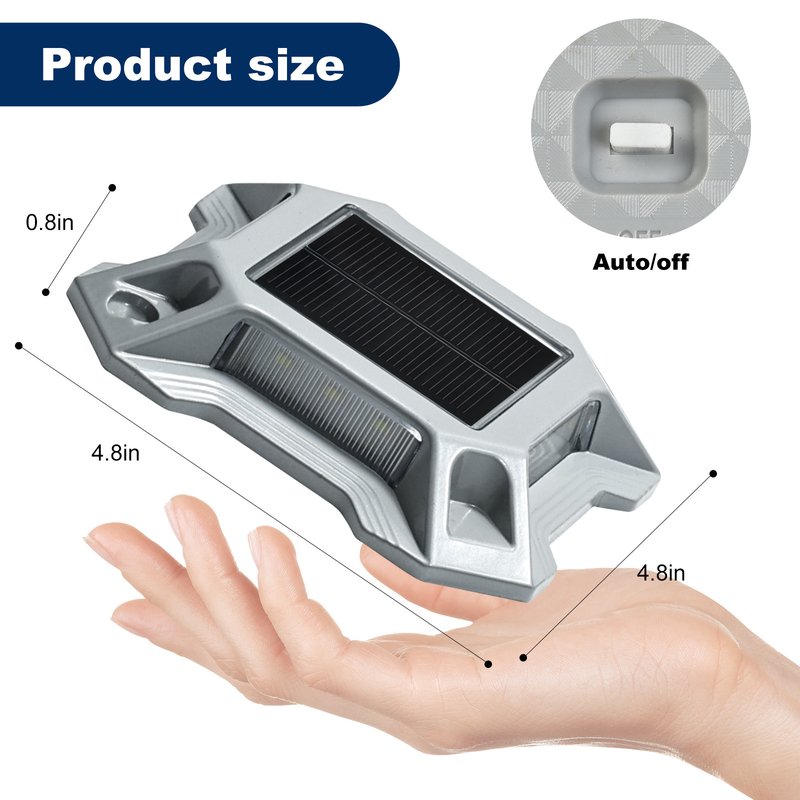 คานทางด้านนอกสหรัฐอะลูมิเนียม LED สะพานทางติดตั้งรถไฟฟ้าพลังงานแสงอาทิตย์ สวนตกแต่งพื้น deck dock floor light