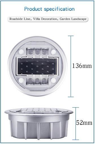 2V Voltage LED Solar Powered Road Studs IP68 สําหรับสภาพอากาศที่มีอุณหภูมิและความดัน