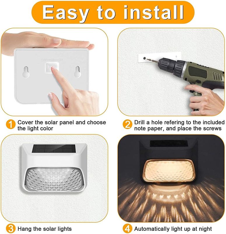 ไฟสวนพลังแสงอาทิตย์ 7 สี 4-6 ชั่วโมง ใช้เวลาชาร์จด้วยซิลิคอนโมโนคริสตัล