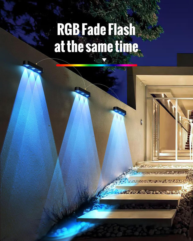 แสงดวงอาทิตย์ติดผนัง มีเวลาการทํางาน 20 ชั่วโมง และการจัดอันดับกันน้ํา IP68