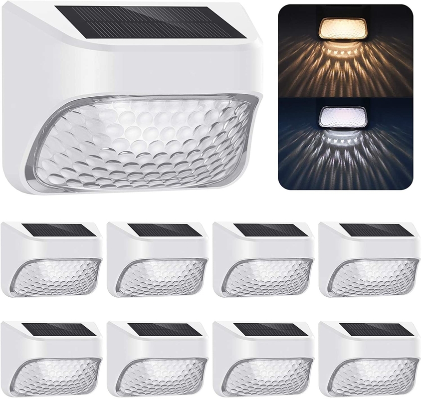 ไฟรสว่างรั้วแสงอาทิตย์กลางแจ้ง 20 ลูเมน IP65 กันน้ํา LED รั้วแสงอาทิตย์ตกแต่ง