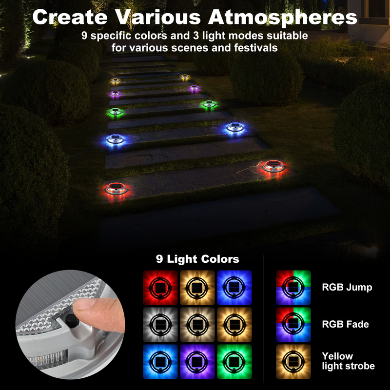 IP68 ระดับกันน้ํา เครื่องหมายทางไฟฟ้าพลังแสงอาทิตย์สีเหลืองสําหรับการแก้ไขความปลอดภัยทางถนน