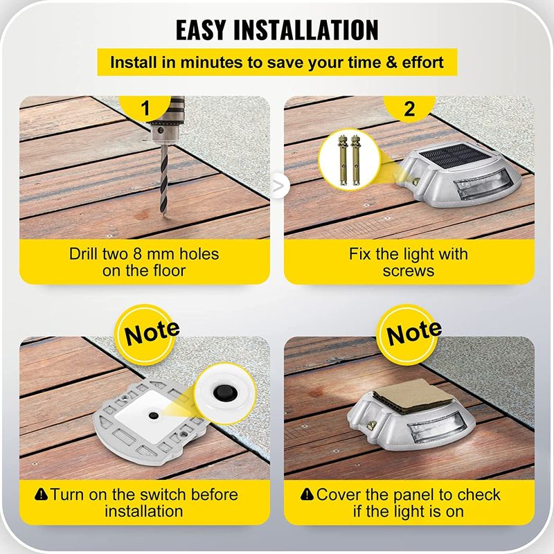 ไฟส่องทางแสงอาทิตย์ มีความเห็น 800 เมตร และความจุ 10+ ตัน