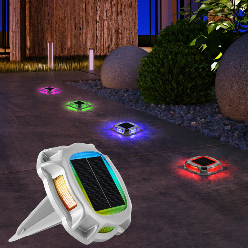 รูปทรงกลม แผ่นผนังแสงอาทิตย์ LED Road Stud Road Markers แสงดวงแสงดวงอาทิตย์