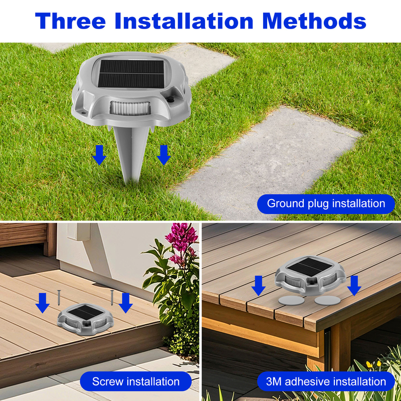 รูปทรงกลม แผ่นผนังแสงอาทิตย์ LED Road Stud Road Markers แสงดวงแสงดวงอาทิตย์