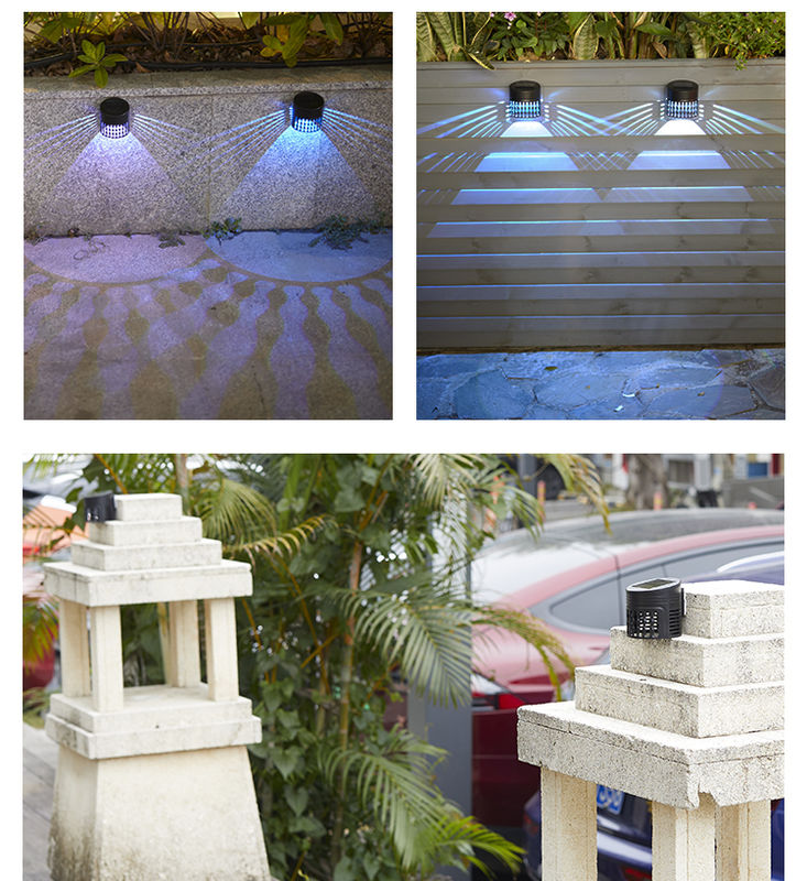 ไฟรั้วพลังงานแสงอาทิตย์อายุการใช้งาน 50000 ชั่วโมง พร้อมมุมลำแสง 120° และรับประกัน 2 ปี สำหรับตกแต่งสวนกลางแจ้ง