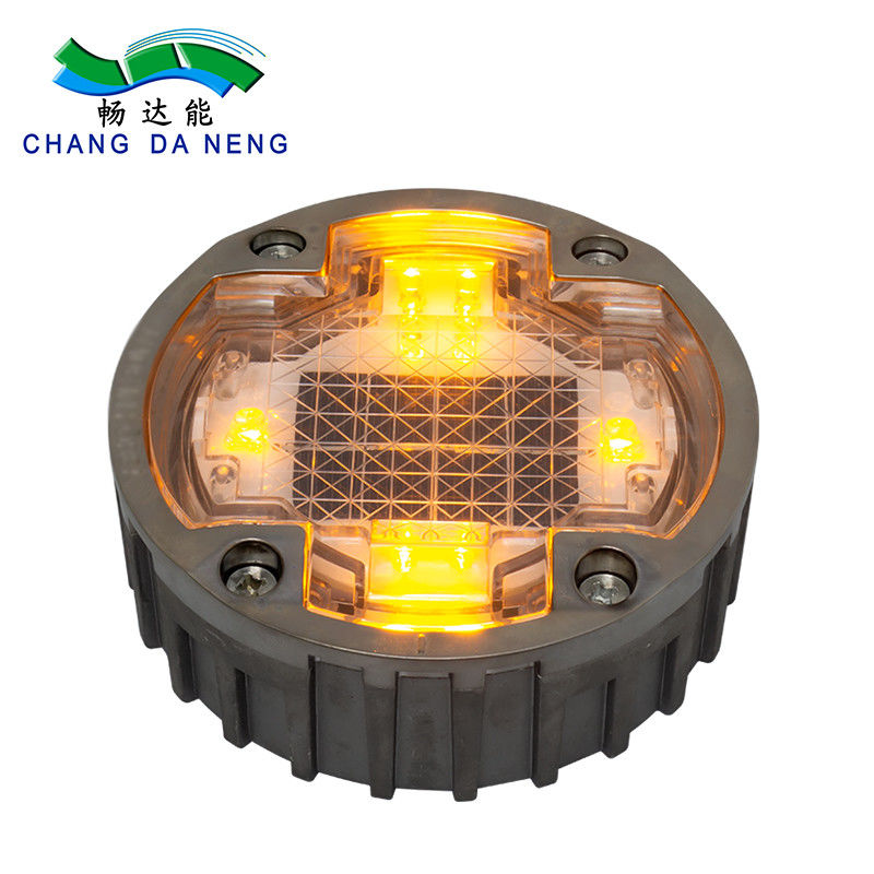 Outdoor IP67 ไฟท่าเรือกันน้ำพลังงานแสงอาทิตย์ Solar Deck Rail Lights Solar Cat Eyes Road Studs