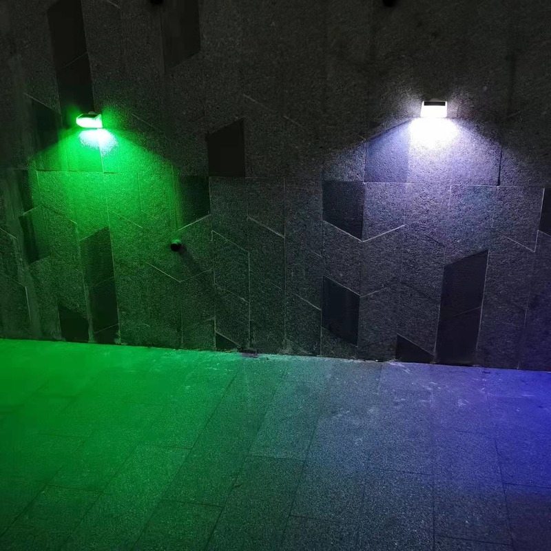 Waterproof New RGB Decorative Solar Fence Lights with Color Changing Warm White Mode