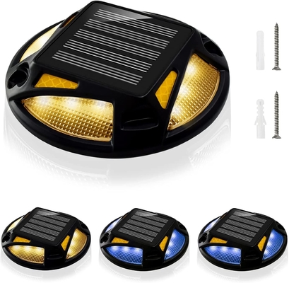 IP68 Waterproof Solar Road Stud แผงเซลล์แสงอาทิตย์แบบ Monocrystalline สำหรับทางเดินในสวน