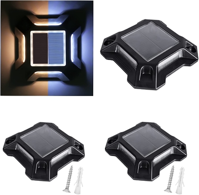 IP68 Waterproof Solar Powered Garden Decking ไฟอลูมิเนียมอัลลอยด์ที่ทนทาน
