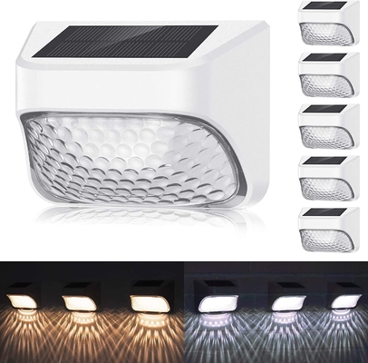 Monocrystalline Sensor Solar Step Lights Led 150mA 6 ชิ้นสำหรับลานรั้วกลางแจ้ง