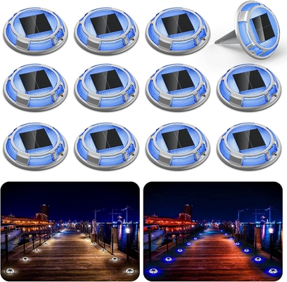 IP67 Waterproof Solar Deck Lights Boat Powered LED Aluminium 110*23mm