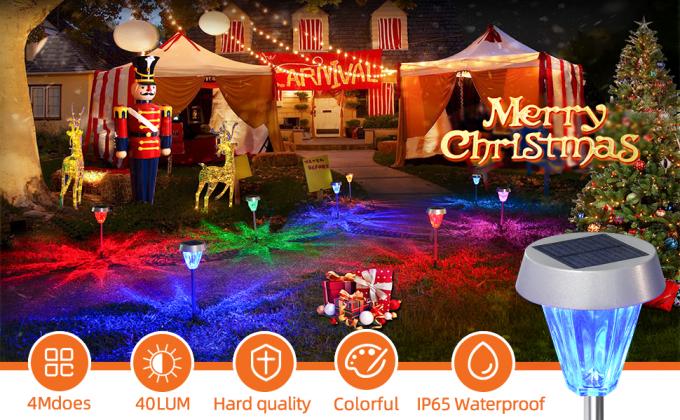 กันน้ำ IP65 ไฟภูมิทัศน์พลังงานแสงอาทิตย์สำหรับทางเดินในสวนกลางแจ้ง 0