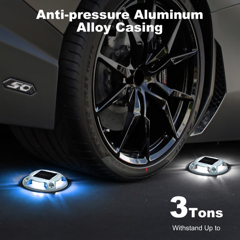 ด้านนอก โซลาร์ โรด สต๊อด กับ 6000K ไลด์เตือนแสงกลางวันและขนาด 110 * 22.5 มิลลิเมตร โลหะกันน้ํา แผ่นแสง